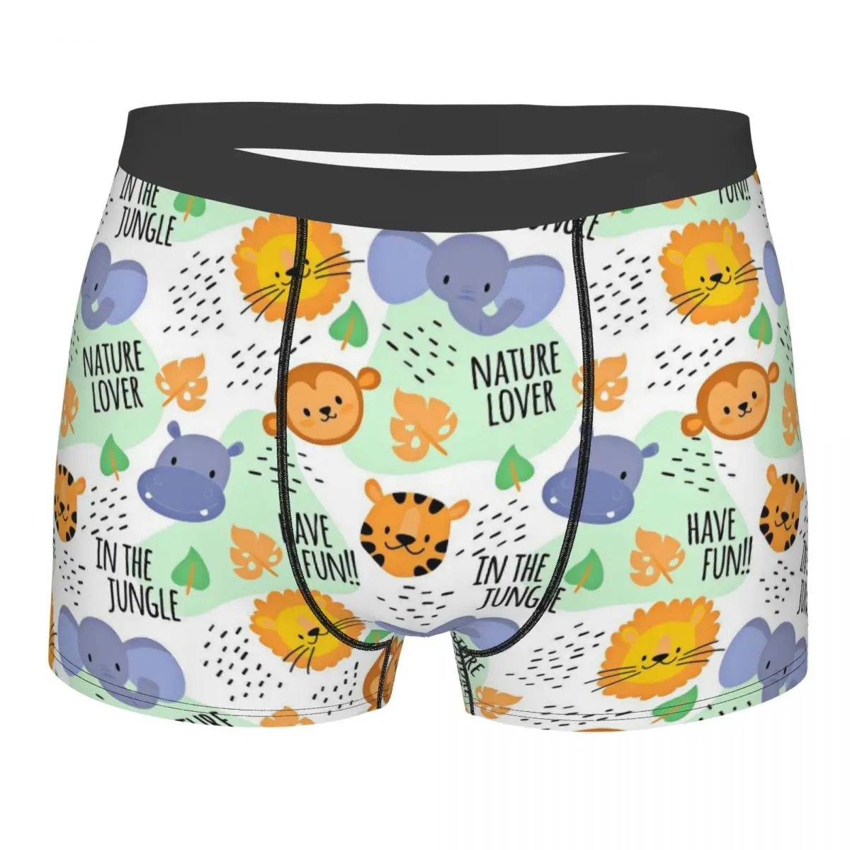 

Lion Monkey Animals Underpants Breathbale Panties Male Underwear Ventilate Shorts Boxer Briefs