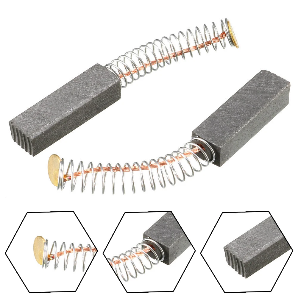 

2pcs Carbon Brushes 20x6x5mm For Circular Saws Hammer Drills Vacuum Cleaners Motorcycles Blowers Angle Grinders Power Tools