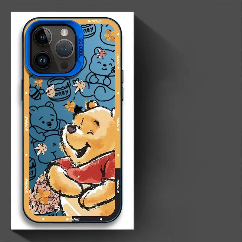 Cartoon Disneies Winnie Phone Case For Huawei P30 P40 Mate 30 40 Pro Nova 7 Honor 50 Lens Creative Border Shockproof Back Cover