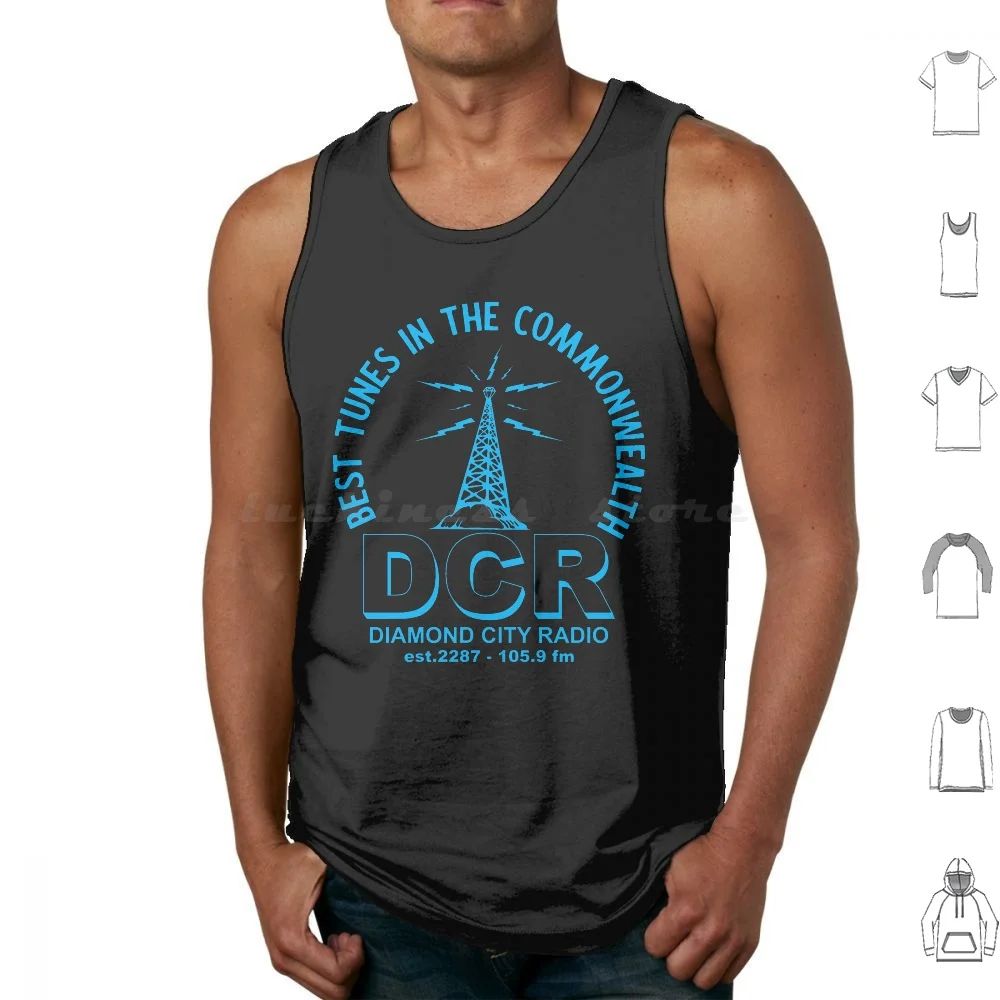 

Diamond City Radio ( ) Tank Tops Vest Sleeveless Diamond City Diamond City Radio Dcr Commonwealth Ncr California Republic New