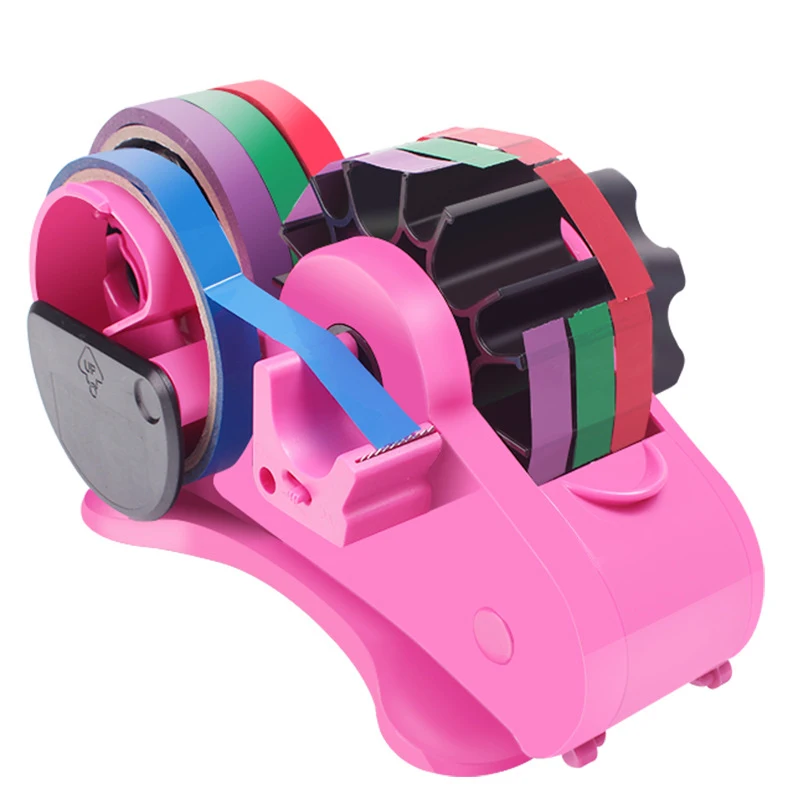 

Semi-Automatic Tape Dispenser with Pen Holder Multifunctional Tape Cutter for Home Office School Tape Holder Organizer