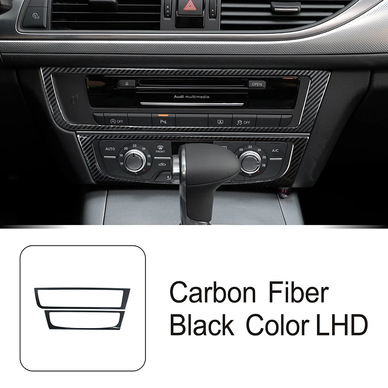 

Центральная консоль из нержавеющей стали, декоративная крышка каркаса CD для Audi A6 C7 2012-2018 LHD, автомобильный Стайлинг, аксессуары для интерьера