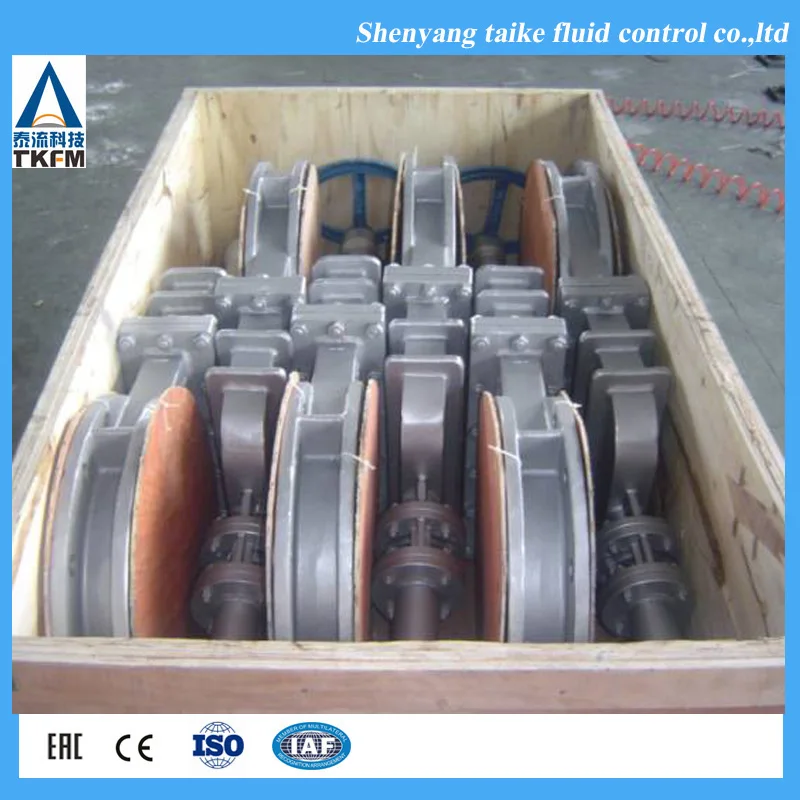 TKFM промышленный dn125 pn16 фланец из нержавеющей стали пневматический скользящий нож