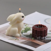 easter 3d rabbit candle mold candle making handmade soap aromatherapy gypsum glue mould baking chocolate molds home decor gifts