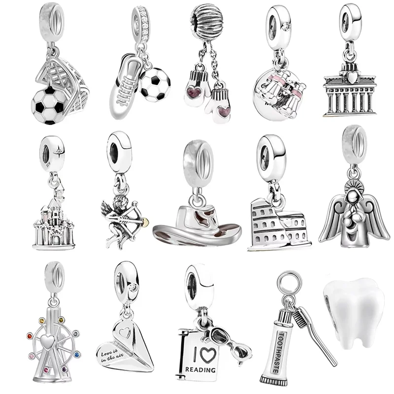 Футбольная зубная щетка ковбойская шляпа кулон с ангелом-хранителем