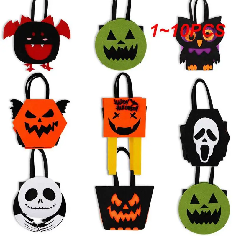 

1~10PCS Three-dimensional Tote Bag Section 8 Non-woven Fabric Party Supplies Atmosphere Layout Props Halloween Decoration