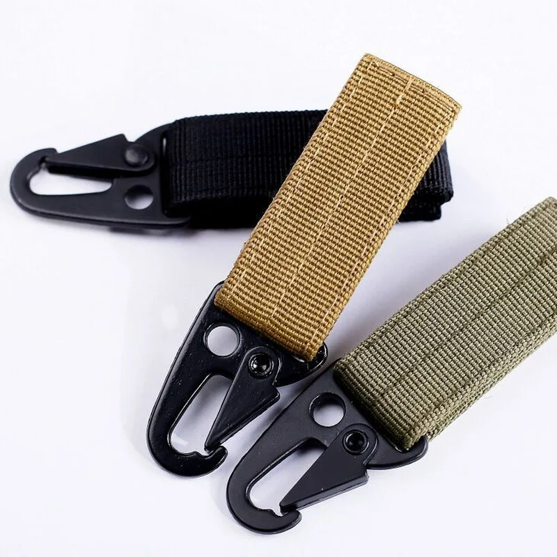 

Tactical Hanging Buckle Molle Nylon Webbing Belt Triangle Buckle Outdoor Climbing Camping Tool Accessory Carabiner Keychain