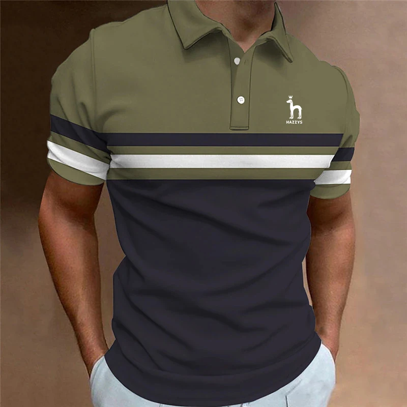 

High quality Men's Golf designer T-shirt Fashion Sports Short Sleeve Shirt Dry Fit Breathable Polo Shirts for Men Golf Wear