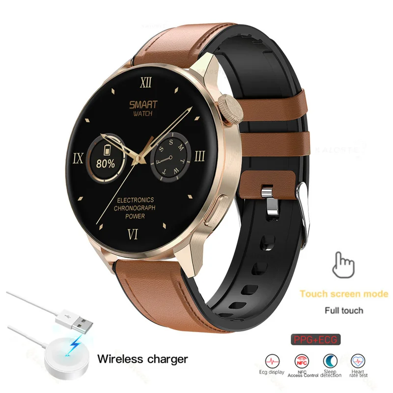 

Смарт-часы мужские спортивные с поддержкой NFC, Bluetooth и Пульсометром