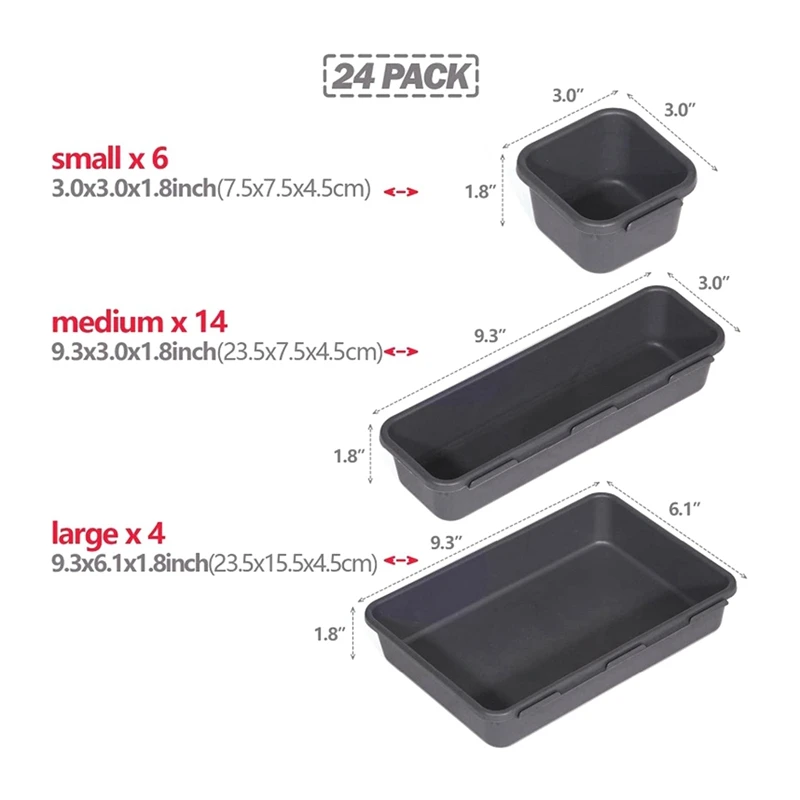 24 шт. органайзер для ящиков и инструментов