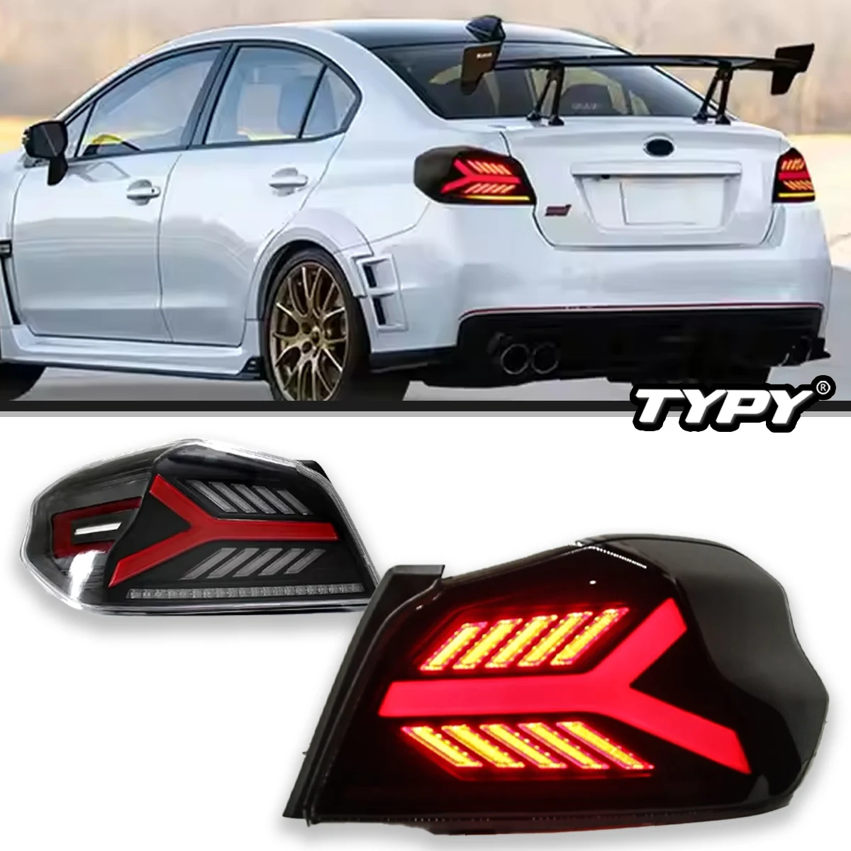 Автомобильные фары TYPY для Subaru WRX STI задний фонарь 2015-2021 светодиодный проектор