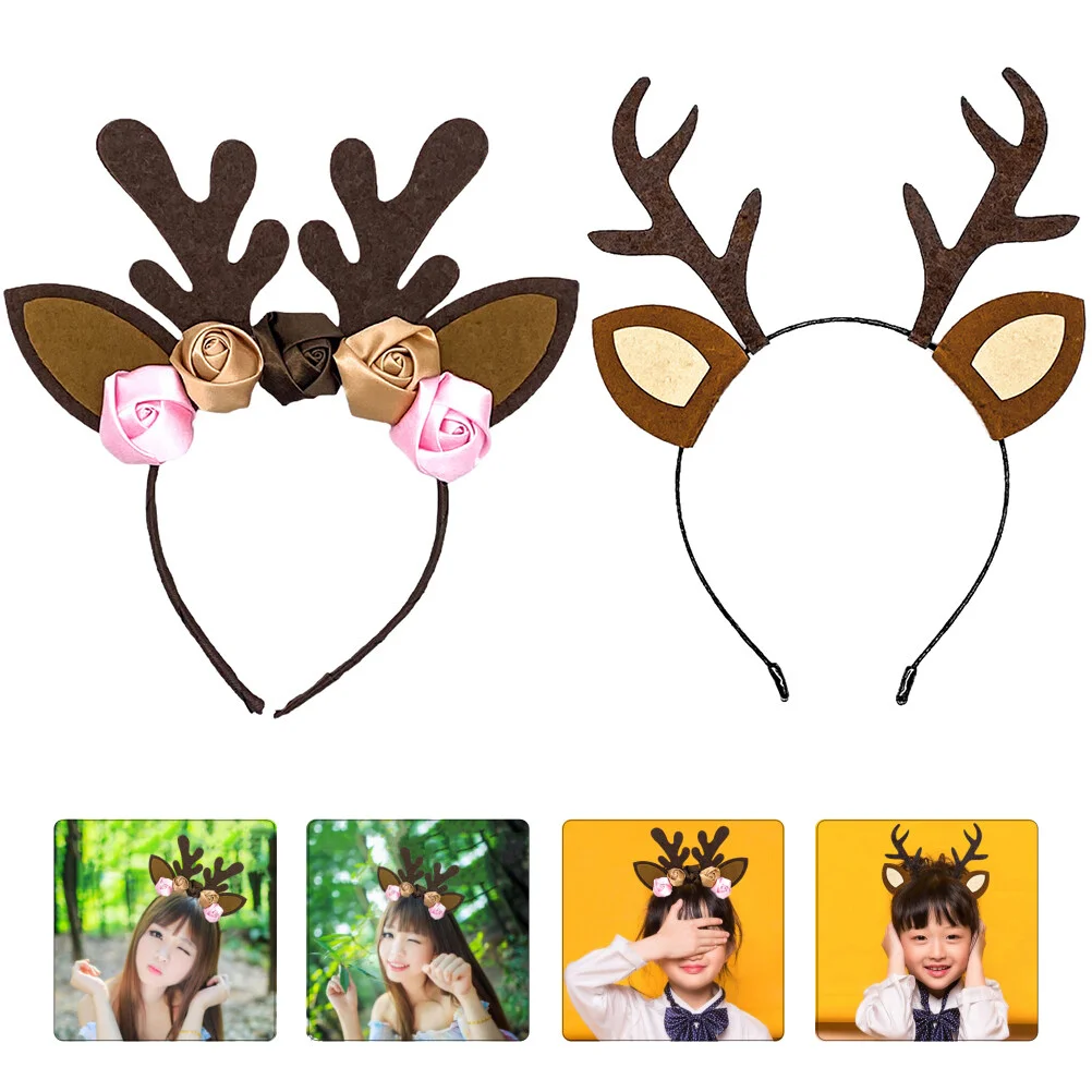 

Antler Headband Headdress Christmas Hairband Decoration Lovely Hairbands Party Cosplay Accessories