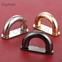 dophee 2pcs 4colors inside width 13mm diy handbagbag silver metal accessories bridge connector hanger