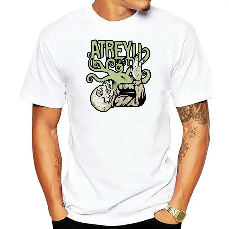 

Atreyu-Camiseta de манга corta para hombre, camisa negra, tentar