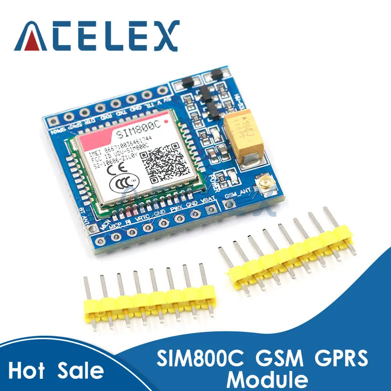Плата разработки SIM800C GSM GPRS модуль 5 В/3,3 в TTL IPEX с Bluetooth и TTS для Arduino STM32 C51 для Arduino