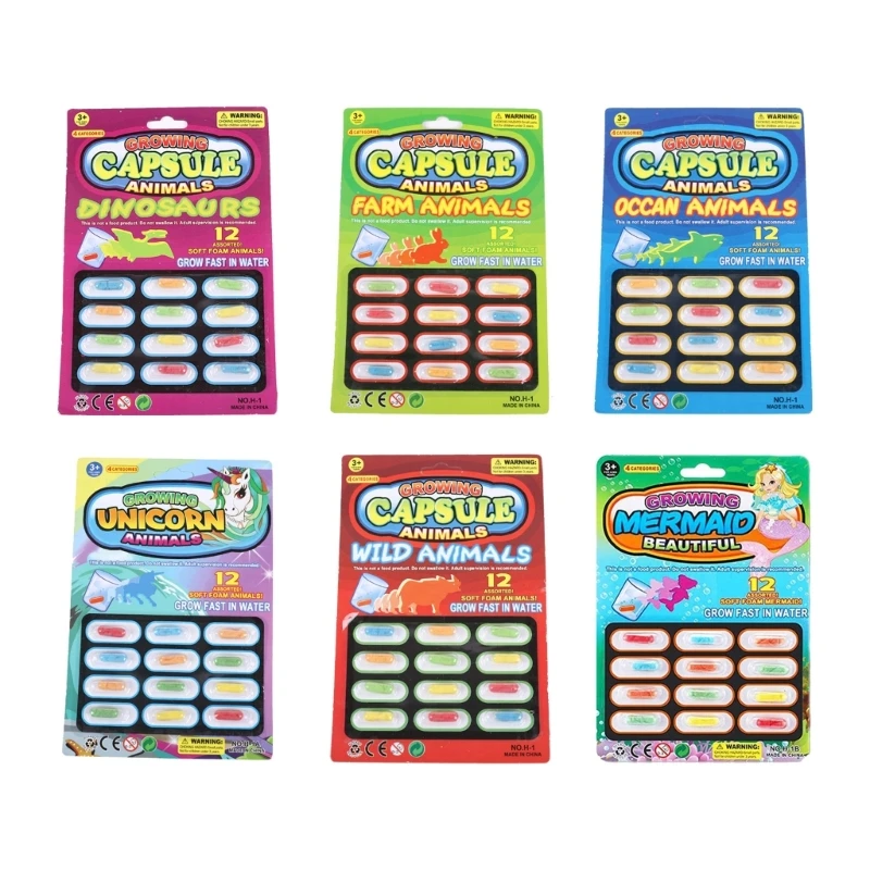 

Тематические мини-таблетки для растущих животных, 12 шт. Каждая волшебная таблетка