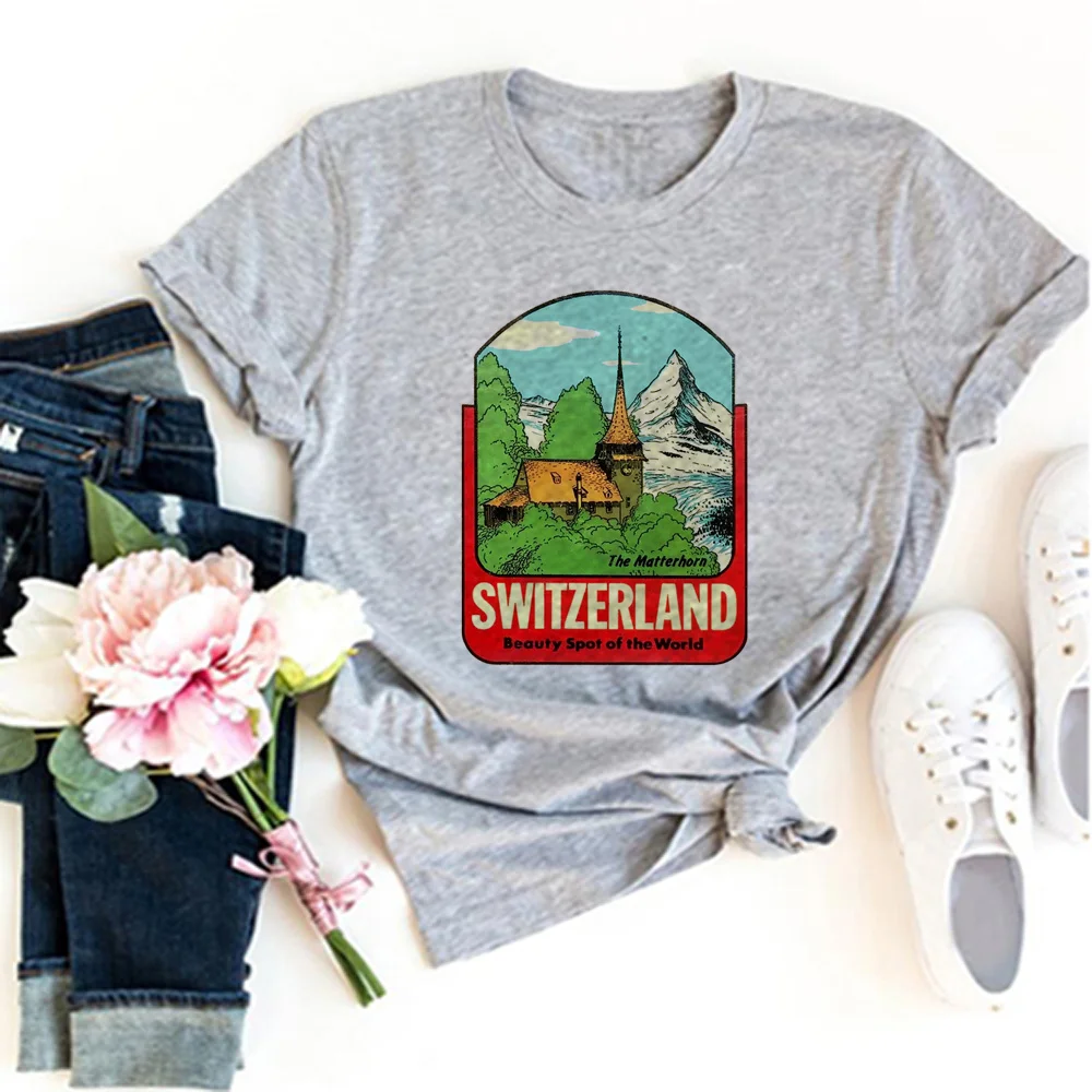 

Швейцарская футболка для женщин Y2K Аниме Топ для девочек y2k 2000s комикс одежда