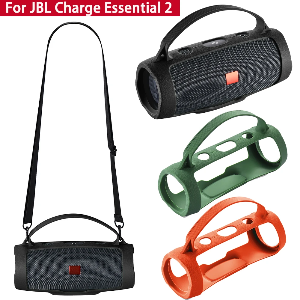 

Силиконовый чехол с Bluetooth-динамиком, чехол для JBL Charge Essential 2, защитный чехол для динамика с плечевыми ремнями для JBL Charge 4