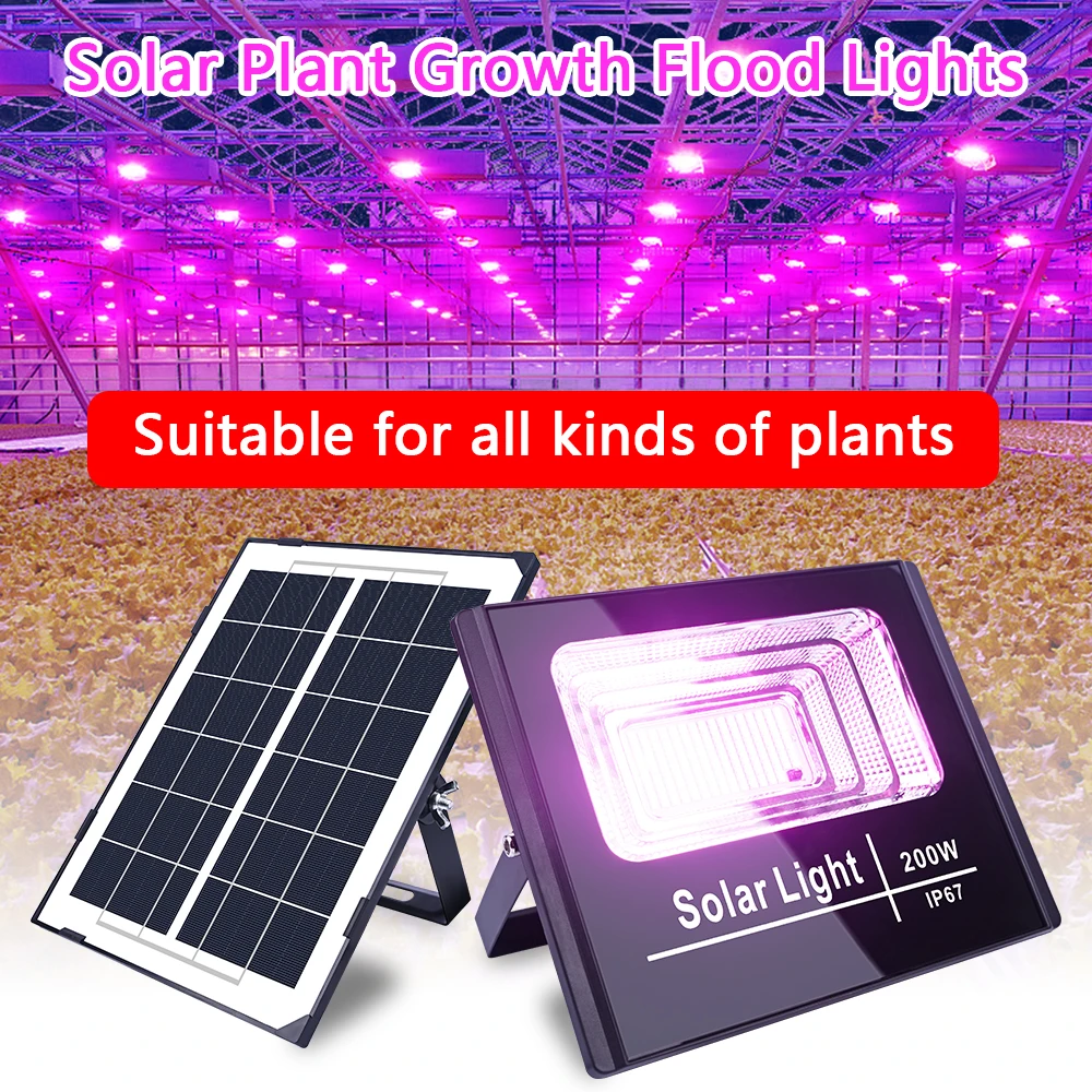 

Plants Light 200W LED Solar Grow Light IP67 Phyto Lamp Full Spectrum Bulb Hydroponic Greenhouse Flower Seed Grow Tent Grow Light