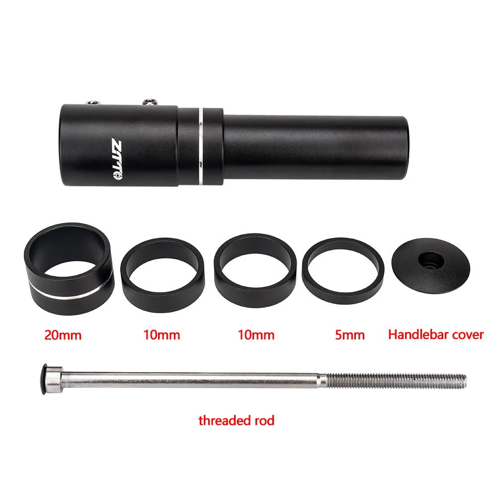 Удлинитель высоты вилки передней велосипеда 115/150/180/210 мм алюминиевый сплав