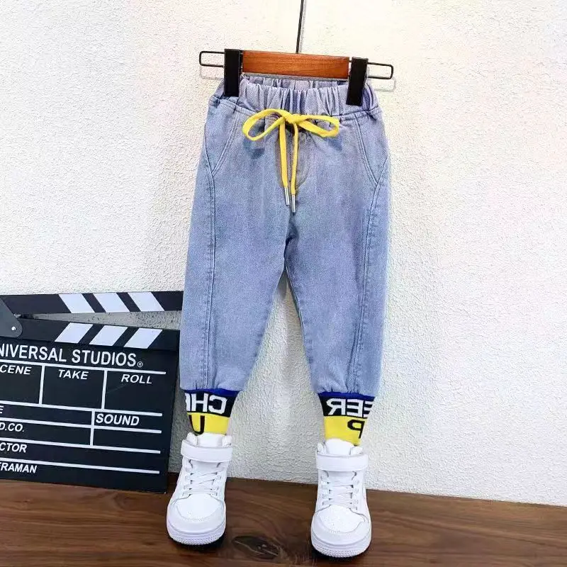 Boys' Jeans Spring And Autumn Clothes Boys Pants 2023 New Children's Casual Pants Korean Version Of Boys' Trousers