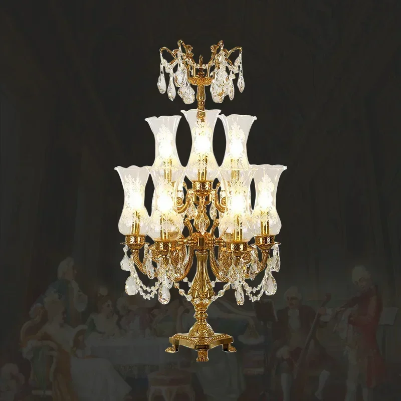 Французская роскошная хрустальная настольная лампа декоративное освещение из