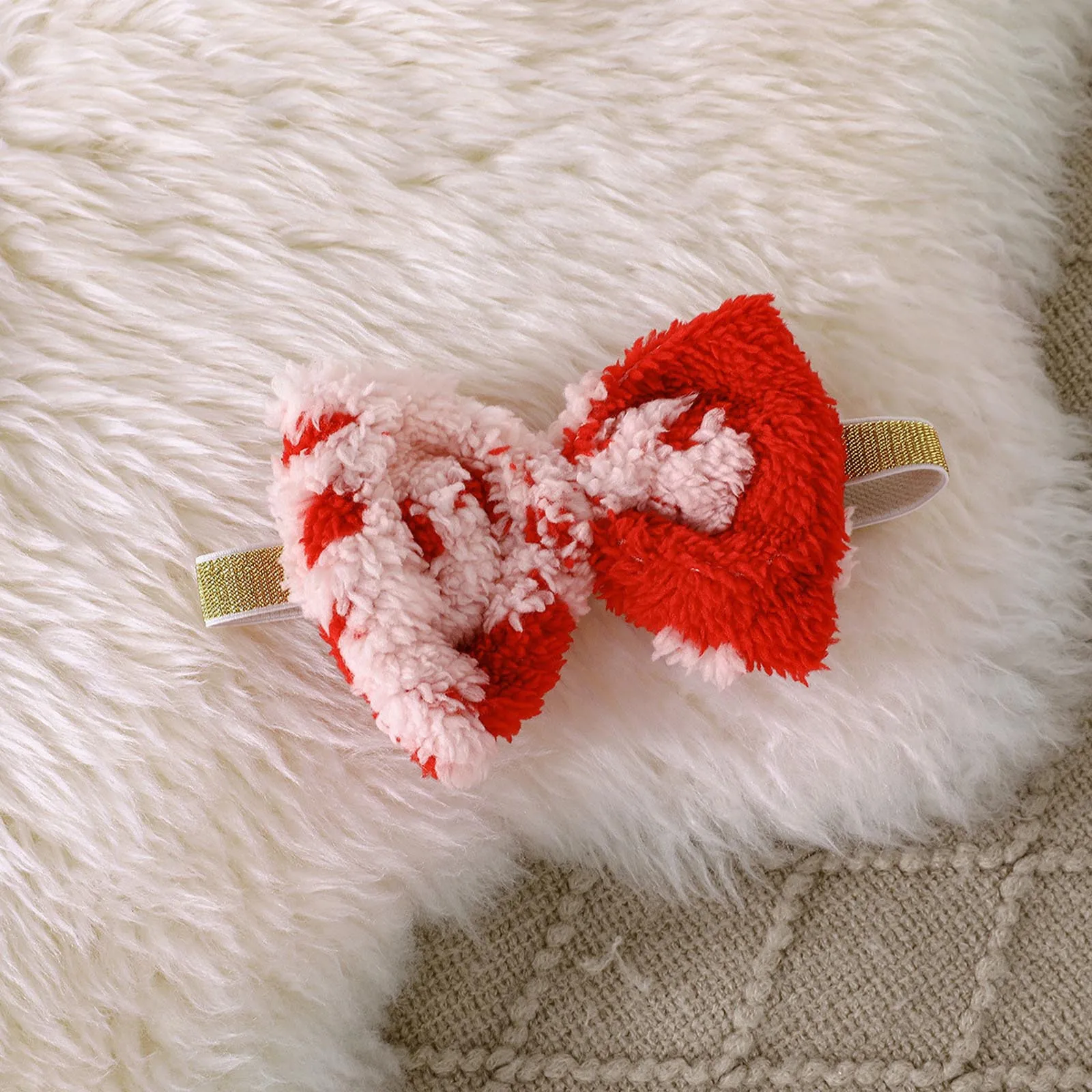 Рождественское детское плюшевое платье Санта-Клауса с длинными рукавами и