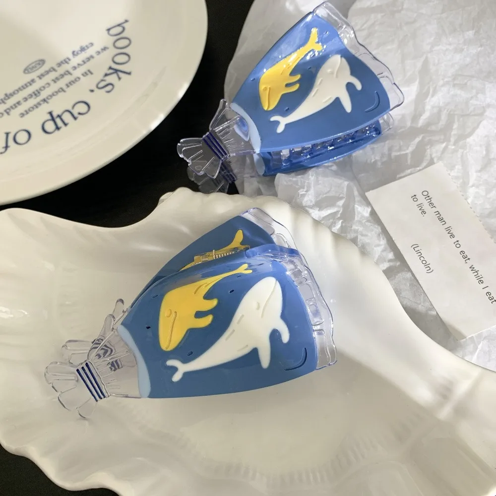 Аксессуары для волос акриловая морская серия зажим в виде акулы звезда раковина