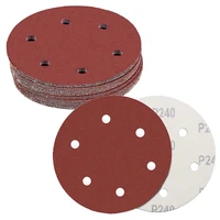 30pcs drywall sander sanding discs 9inch 6hole hook and loop abrasive sandpaper 5pcs each 80100120150180240 grits