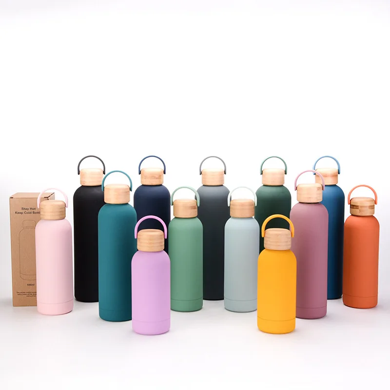 New Arrival Double Wall Vacuum Insulated Narrow Mouth Plain Metal Water Bottle Thermal Water Bottle