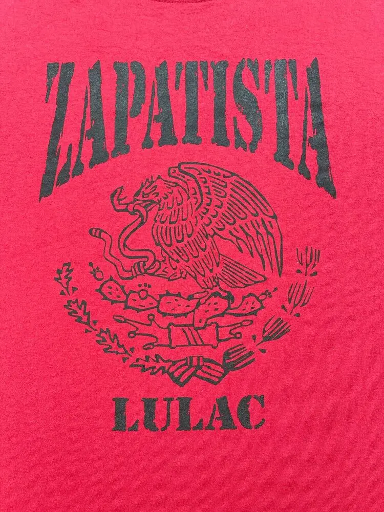 VTG y2K Zapatista LULAC рубашка Техас L League of United латиноамериканские граждане