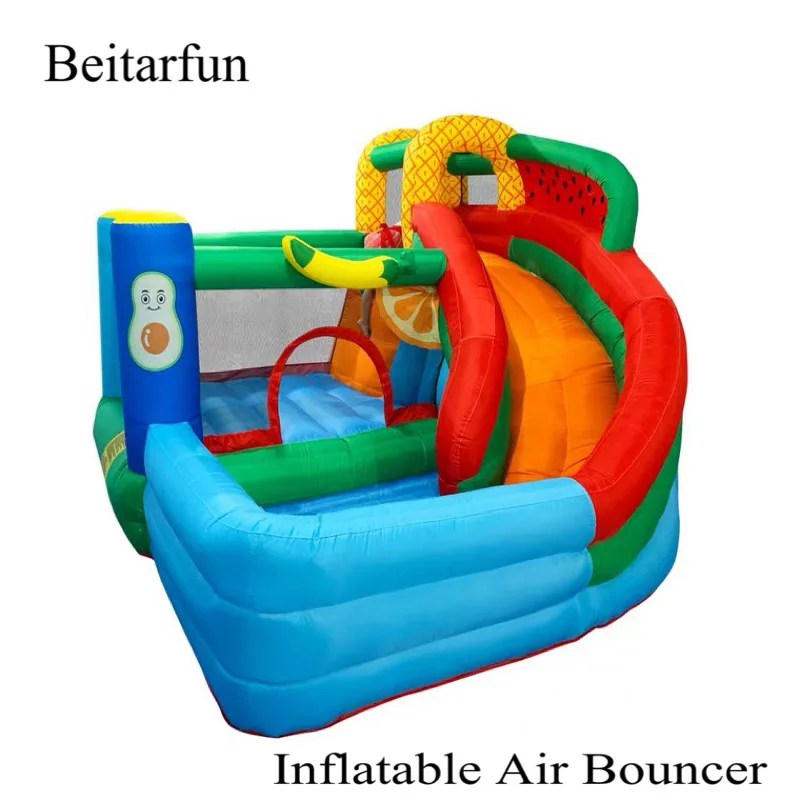 

Beitarfun Outdoor Children archway Bouncy Castles Kids Gift jumping Bouncer house Backyard Trampoline slide toys for children