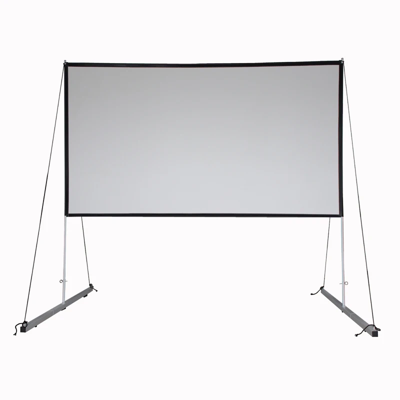 

120 inch 16:9 Portable outdoor Projection Screen Matte white simple fast folding Projector Screen