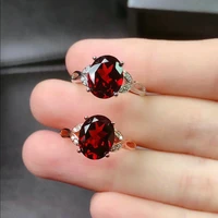 genuine 925 sterling silver ruby ring for women wedding bands anillos de red ruby gemstone engagement jewellry bizuteria anel