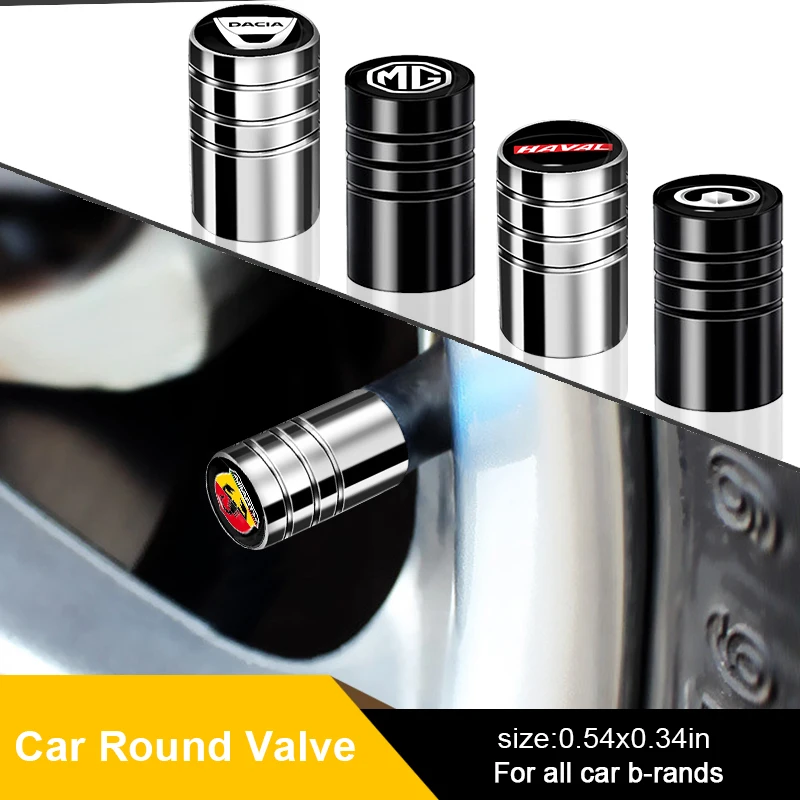 

4pcs Car Wheel Covers Tyre Caps Rim Stem Waterproof Valve for Mercedes Benz AMG W204 W203 W212 W211 W124 W210 GLC Accessories