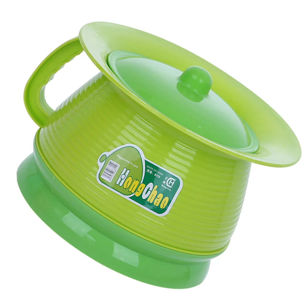

1Pc Urine Container Plastic Urinal Portable Toilet Lidded Chamber Pot for Night Storage