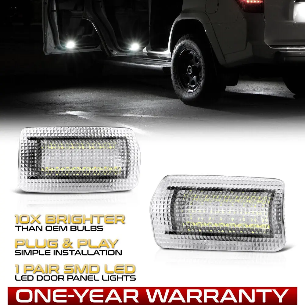 

LED Door Courtesy Lights For Toyota GT86 Corolla Camry Prius Tundra Highlander 4Runner Land Cruiser Sienna Avalon Sequoia Venza