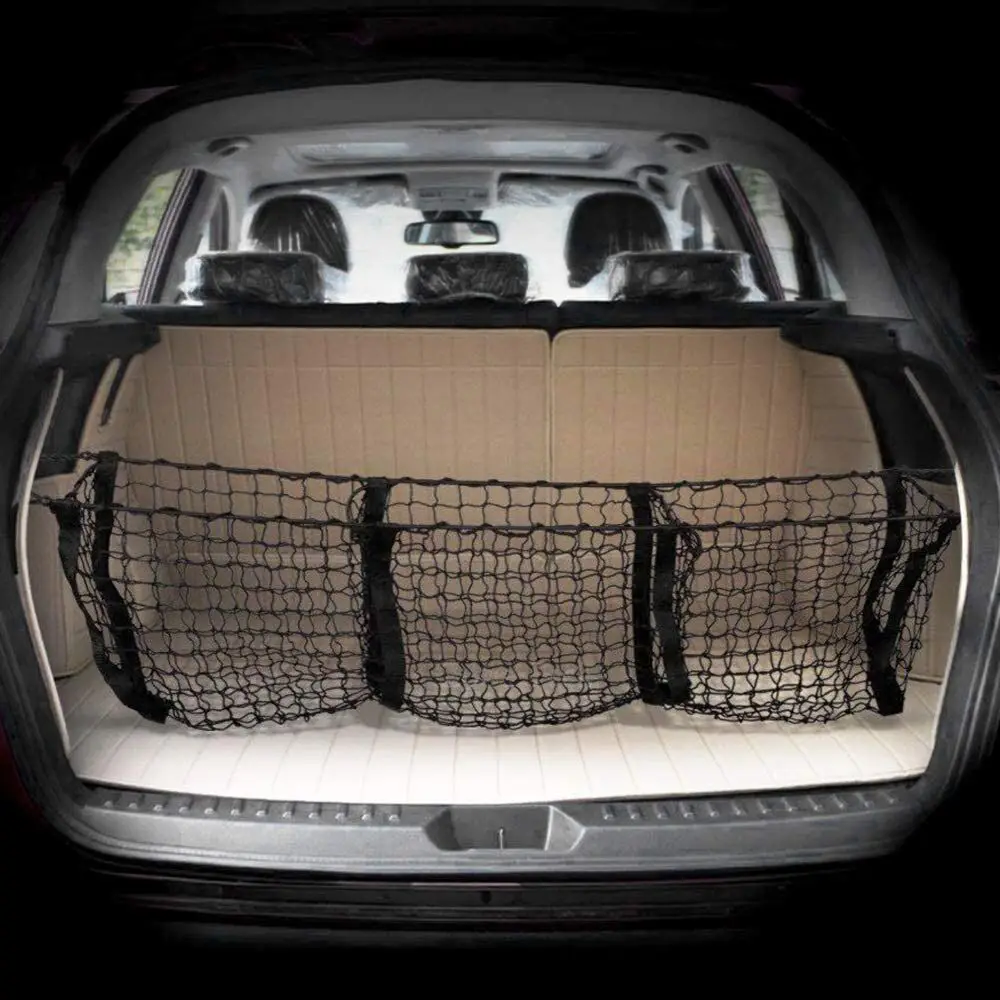 

Pickup off-road vehicle trunk three-layer storage storage net bag three-box three-dimensional vertical mesh pocket auto parts