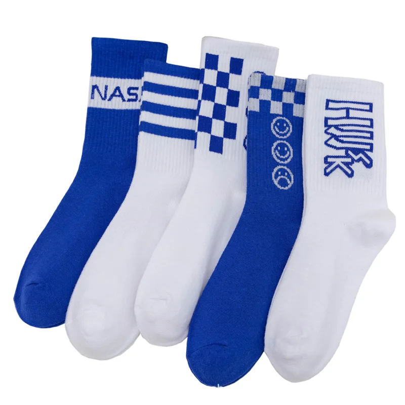 Cartoon Anime Funny Socks Men Hip Hop Print Novelty Crazy Sokken Hip Hop Unisex Comfortable Cotton Meias Christmas Gift