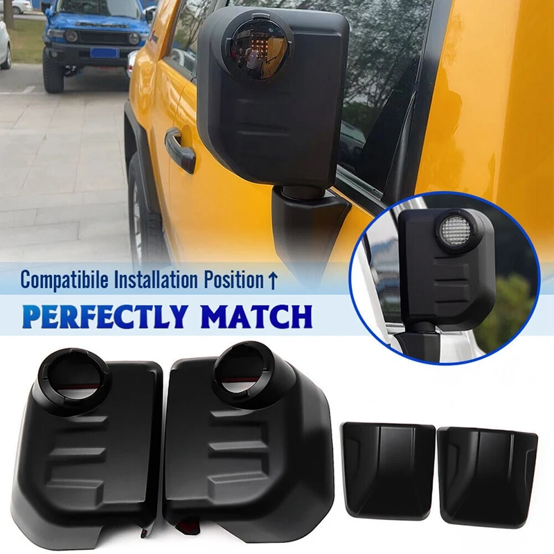 

Car Rear View Mirror Cap Shell Cover Trim Decoration Protection Cover For Toyota FJ Cruiser 2007-2022