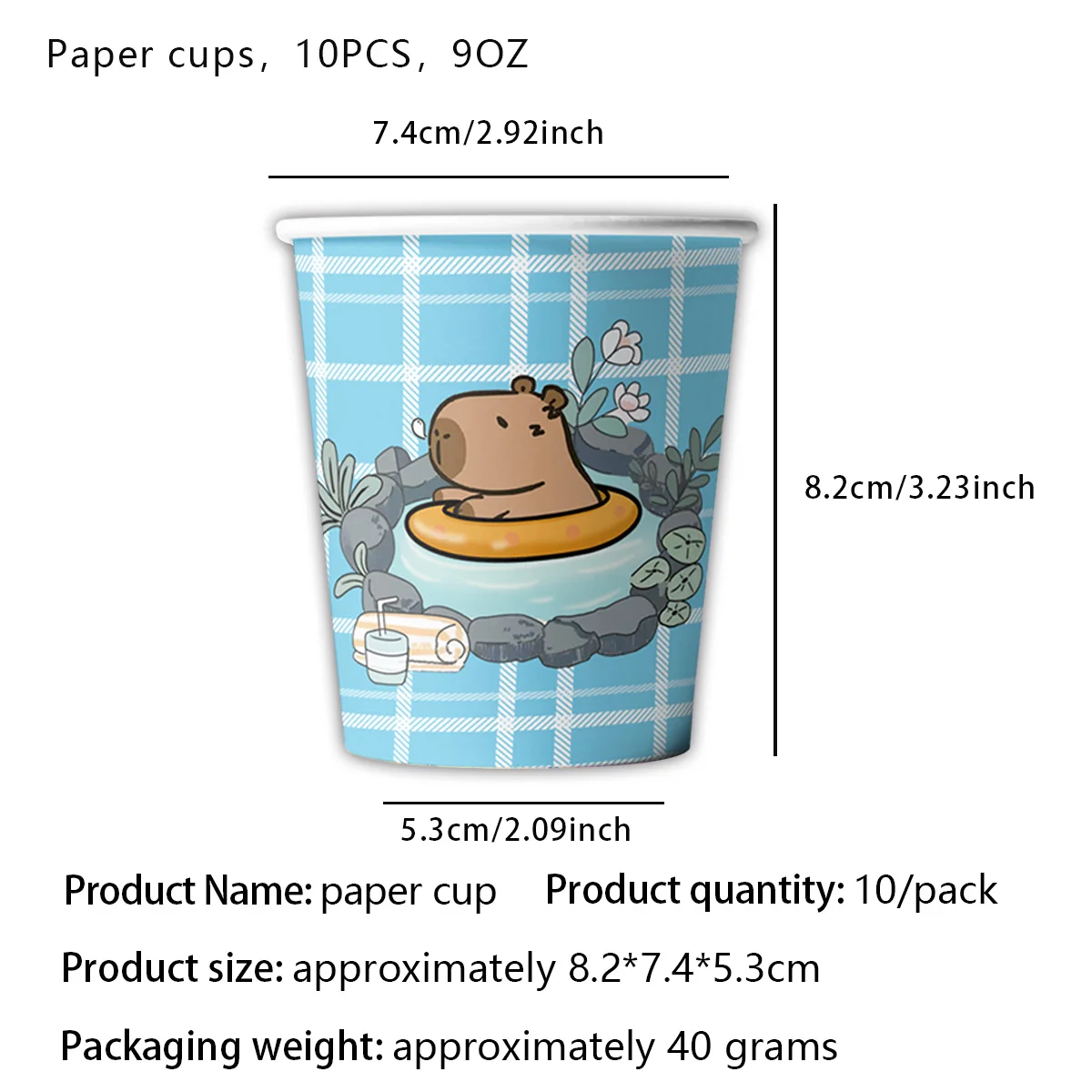 Украшения для дня рождения капибары одноразовая тарелка вечеринки баннеры на