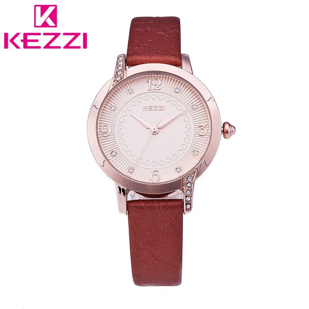

7168 Luxury Ladies Multi Face Dial Quartz Watch Women Dress PU Leather Wrist Watches Classic Red Clock relogio feminino