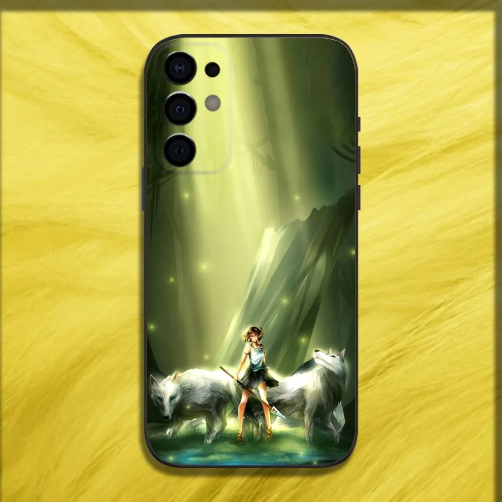 Чехол для телефона Prince M-MononokeS Hime Samsung S24 S21 S22 S23 S30 Ultra S20 Plus Fe Lite Note 10 9 5G черный мягкий