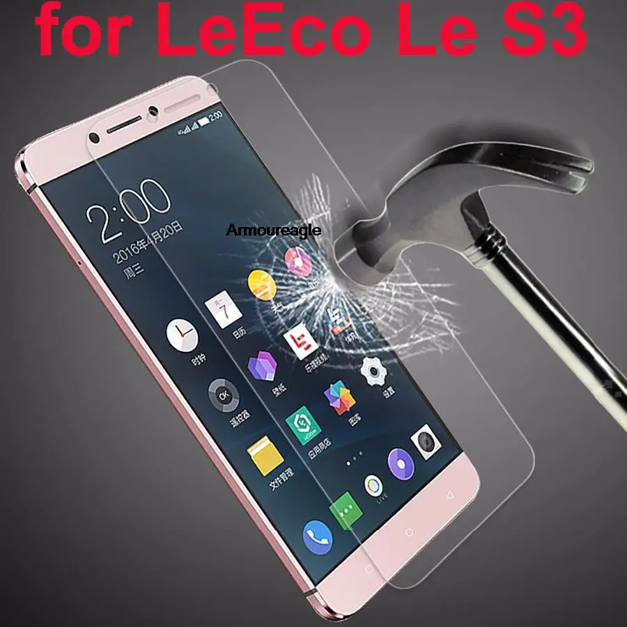 

9H Tempered Glass Guard for LeEco Le S3 X522 Case Cover Screen Protector Capa on Letv leeco le s3 helio X20 x622 x626 fundas