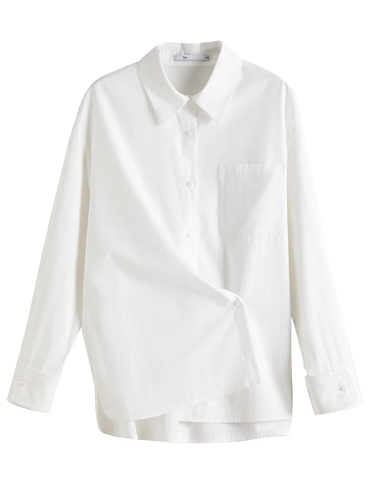 Женская офисная блузка на пуговицах с длинным рукавом | одежда