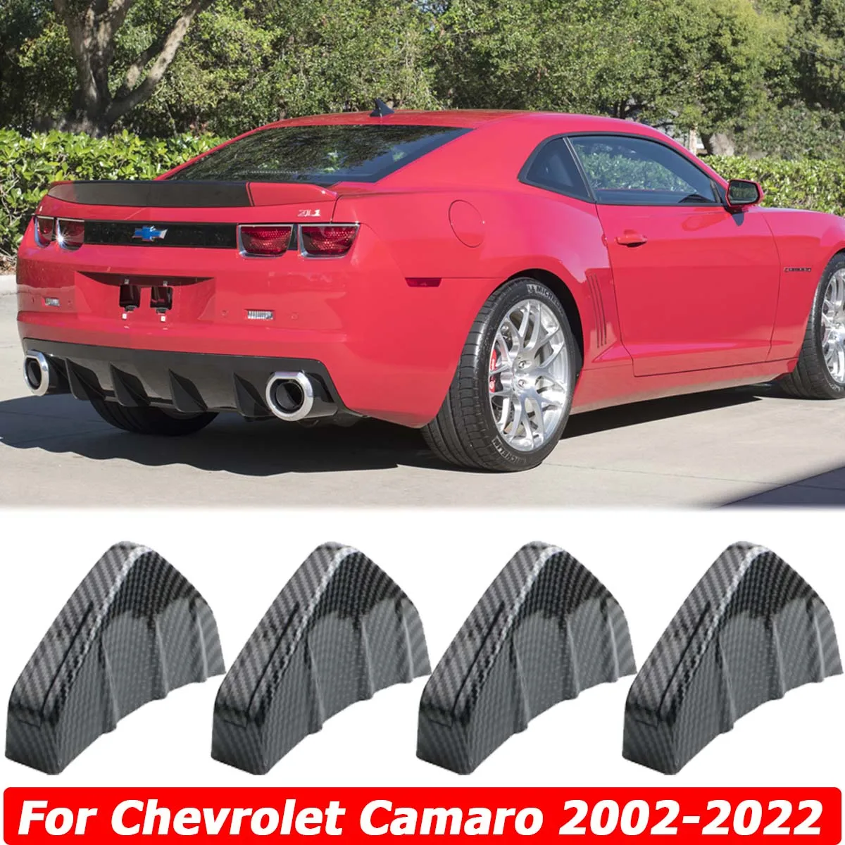 

4 шт., сплиттер для Chevrolet Chevy Camaro 2002-2022