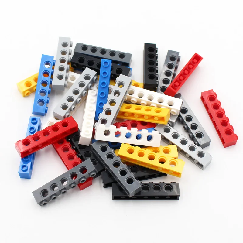 

100g/bag Technology 3894 Brick 1x6 with Hole Thick Bricks Model Building Blocks Compatible Accessories Parts Mechanical Science