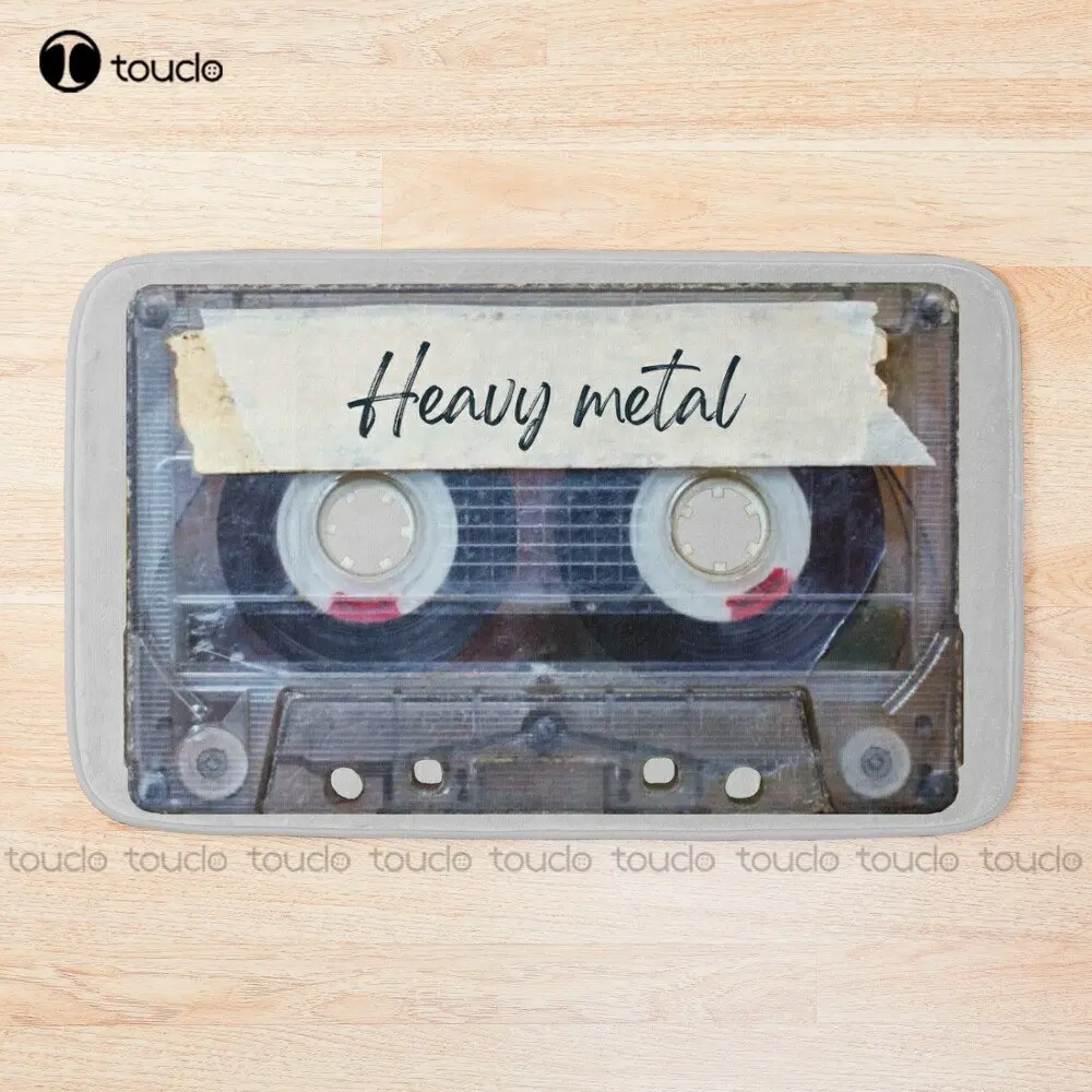 

Best Of Heavy Metal Music Songs Style Cassette Old School Bath Mat Hotel Carpet