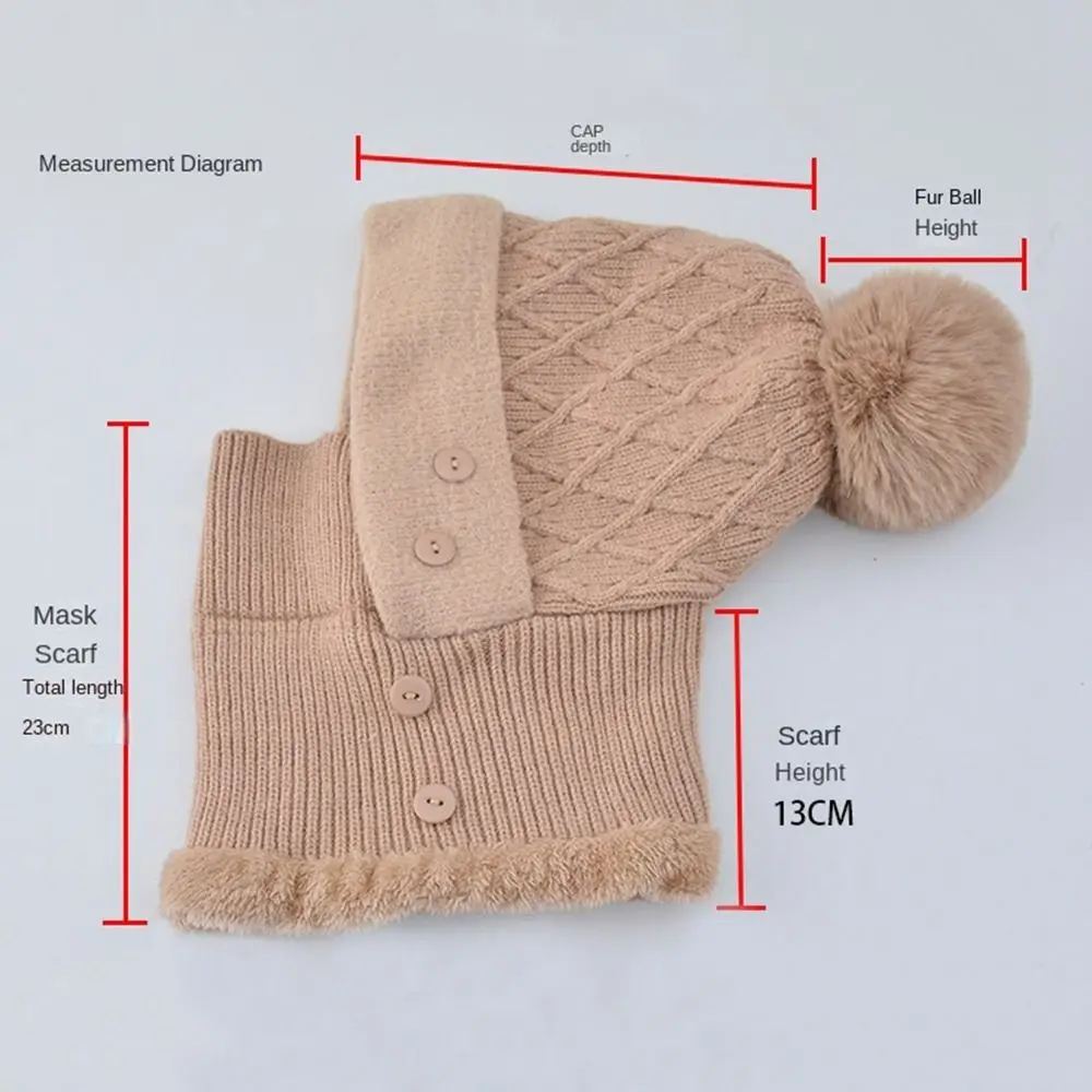 Зимняя теплая шерстяная шапка с защитой ушей модная мягкая плюшевая Шапка-шарф