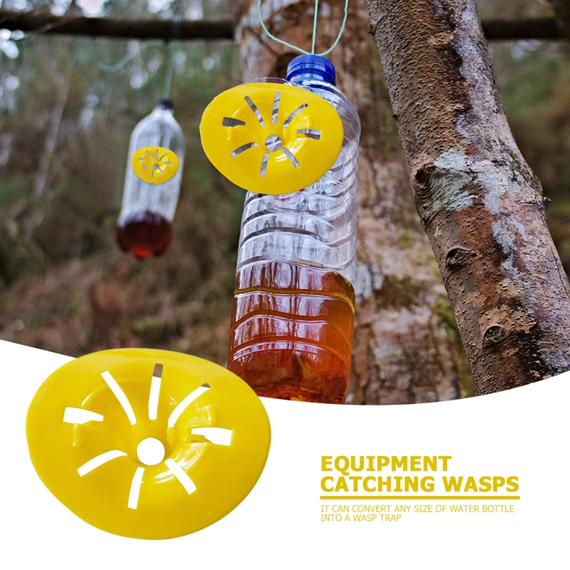 

10pcs DIY Wasp Insect Trap Fly Trap Hornet Trap Bee Harvester Beekeeping Tool Wasp Trap Funnel Reusable Non-toxic Killer